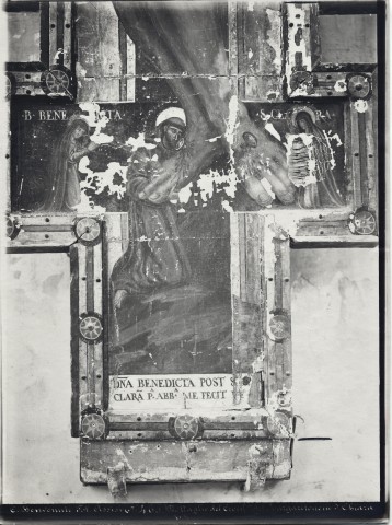 Benvenuti, Cesare — Dettaglio del Crocif.so del Margaritone in S. Chiara — particolare, prima del restauro 1938